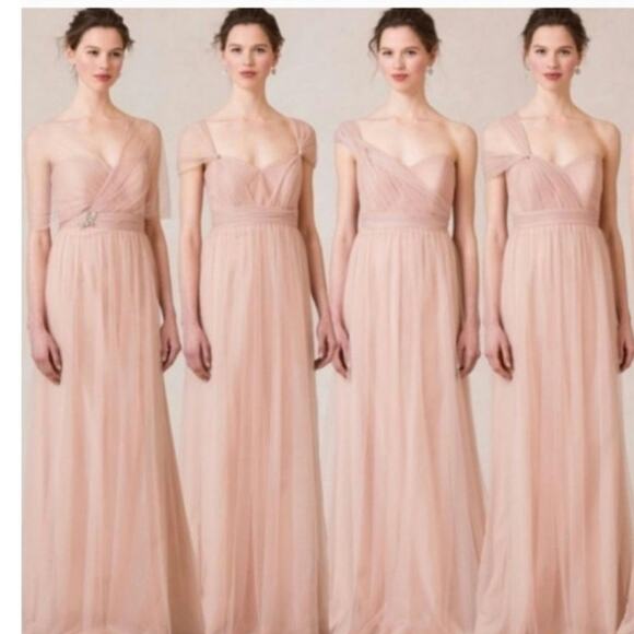 New Anthropologie BHLDN Jenny Yoo Annabelle Convertible Maxi Dress $260 Sz 6 - Picture 7 of 7